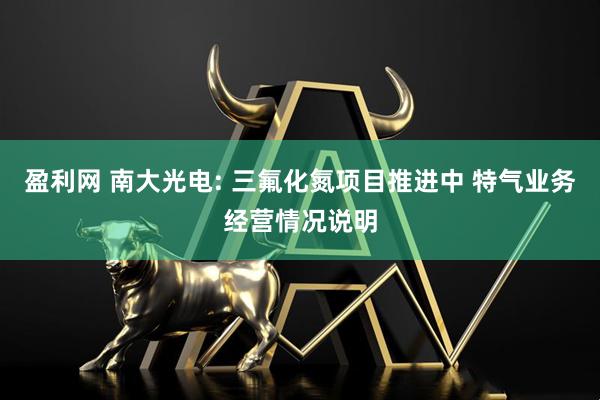 盈利网 南大光电: 三氟化氮项目推进中 特气业务经营情况说明